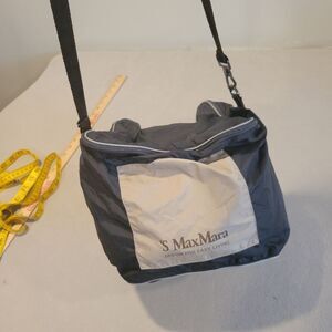 MaxMara Black and Cream Shoulder Bag